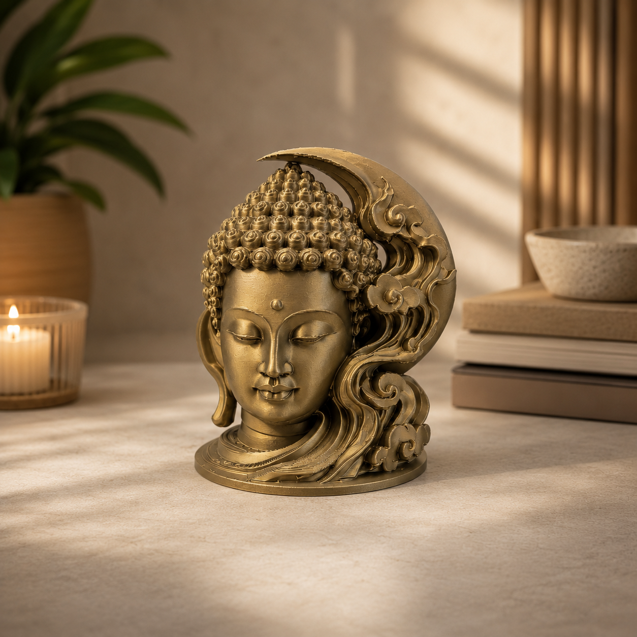 Modern Buddha Bust
